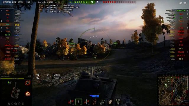 A-44 Ace Tanker World of tanks 9.6 xvm mod pack смотреть онлайн