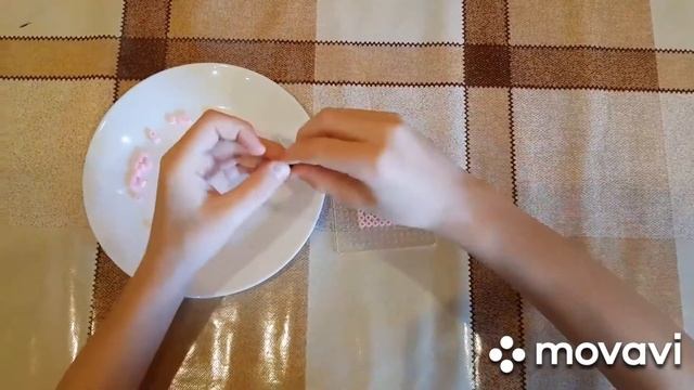 Как сделать свинью Майнкрафт из термомозаики. смотреть онлайн