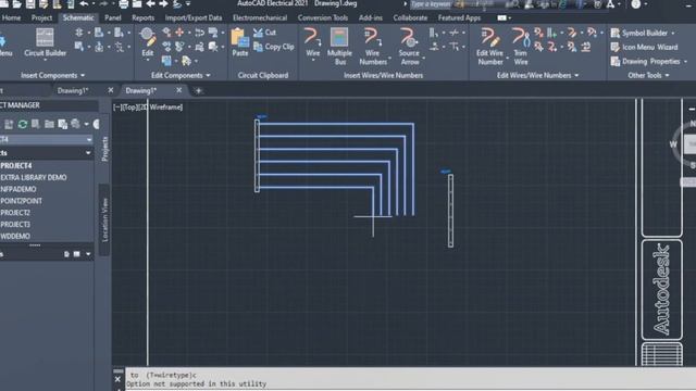 AutoCAD Electrical Basic: Insert Multiple Wire Bus and Create/Edit Wire Type смотреть онлайн