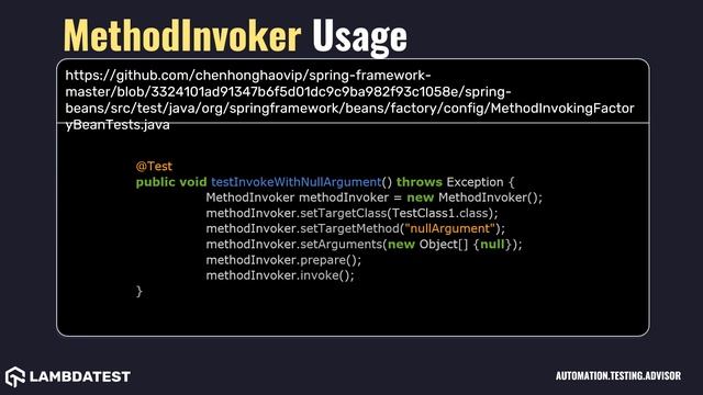 net thucydides junit internals MethodInvoker with examples смотреть онлайн