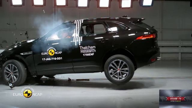 Jaguar F-Pace kaza testi (crash test) смотреть онлайн