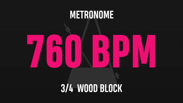 760 BPM 3/4 - Best Metronome (Sound : Wood block) смотреть онлайн