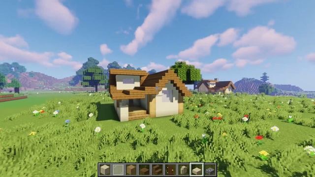 Как Построить Стартовый Красивый Дом в Майнкрафт #20 смотреть онлайн