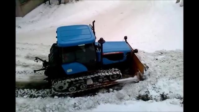 Agromash 90TG snow removal /// Агромаш 90ТГ чистка снега смотреть онлайн