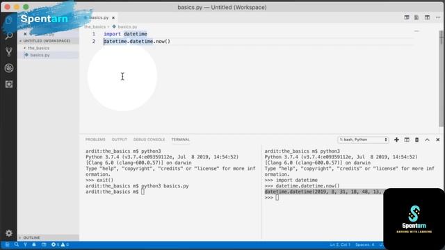 Python Tutorial Lecture Series by Spentarn Learning Platform смотреть онлайн