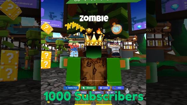 1 Subscriber = 1 Win (Roblox Bedwars) #shorts смотреть онлайн