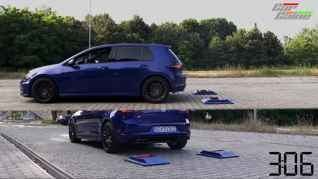 VW Golf R 7. gen 4x4 test on rollers- CarCaine смотреть онлайн