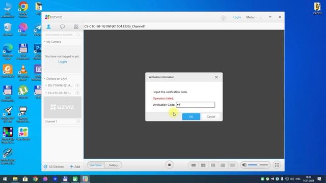 Установка видеонаблюдения камеры EZVIZ на компьютере или ноутбуке c OS Windows смотреть онлайн
