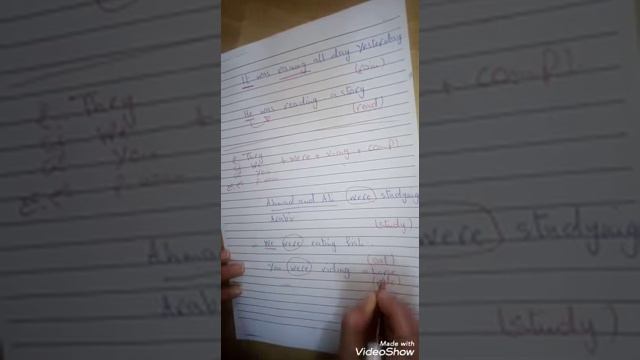 Past continuous (affirmative) смотреть онлайн
