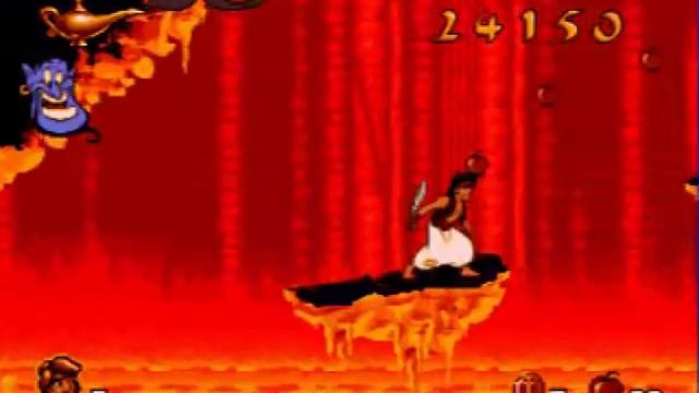 Alladin Sega Game The Lava Level смотреть онлайн
