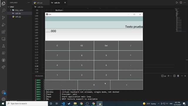 Progama Calculadora Gráfica con Python y Kivy - GUI Calculadora con Historial de Operaciones смотреть онлайн