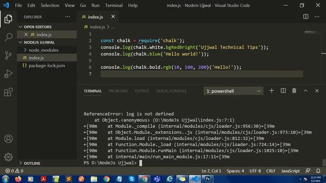 Node js Tutorial #20 || Nodemon in Node.JS | Import Global NPM Module || Ujjwal Technical Tips смотреть онлайн