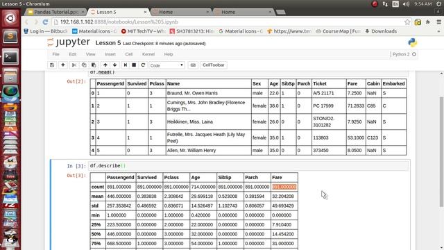 Data analysis with python and Pandas - more property of Dataframe Tutorial 5 смотреть онлайн