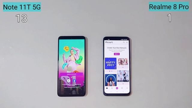 Redmi note 11T 5G vs Realme 8 Pro Speed Test & Comparison смотреть онлайн
