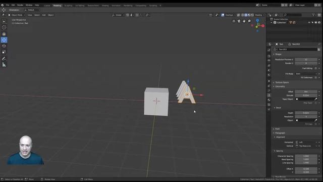 Blender 3D - How to Create A Text Object and Join It to A Cube смотреть онлайн