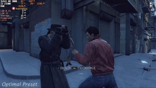 Mafia 2 Gameplay I3 2330M Intel HD Graphics 3000 | Benchmarkism ID