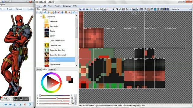 Minecraft Skin Timelapse #5 Deadpool смотреть онлайн