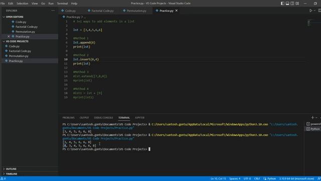 3 + 1 Ways to Add Elements in a Python List смотреть онлайн