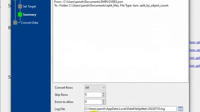 Split big JSON file into smaller JSON files by record count without coding смотреть онлайн