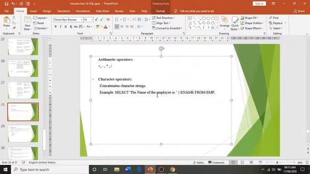 Set Operators in Oracle смотреть онлайн