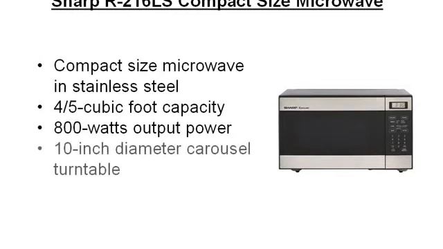 Best Appliances Review - Sharp R-216LS Compact Size Microwave смотреть онлайн