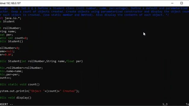 TYBCS Java I Practical Sem. I Assignment No. 2 Set A Q. 1 смотреть онлайн