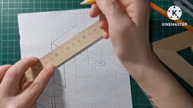 построение разреза в аксонометрической проекции смотреть онлайн