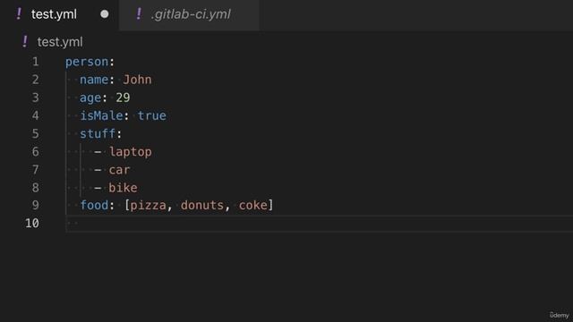 Udemy. Gitlab CI/CD. 37. Understanding YAML смотреть онлайн