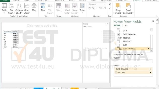 Create a Power View report, based on the table of the SALES worksheet, that will only show the... смотреть онлайн