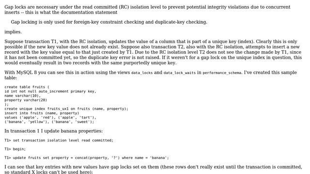 Databases: Gap Locking in Read Committed isolation level in Mysql (2 Solutions!!) смотреть онлайн