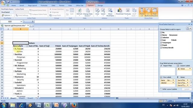 Cara Membuat Tabel Pivot di Microsoft Excel смотреть онлайн