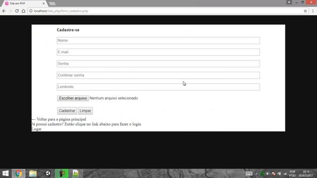 Como criar um site em php - parte 28 - Links úteis na página de cadastro смотреть онлайн