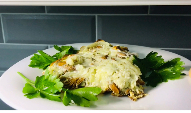 Лисички в омлете с кабачком - вкусный завтрак для всей семьи