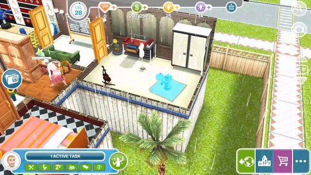 Practice firefighting using neighbor's fire hydrant - The Sims FreePlay смотреть онлайн