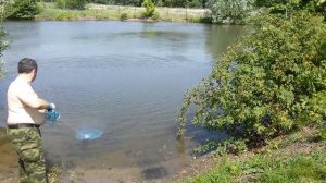 Кастинговая сеть с большим кольцом (фрисби)