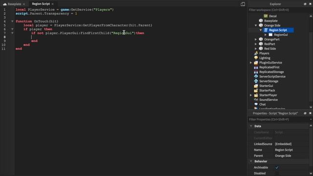 How To Make An Entering Region Message [Roblox Lua] смотреть онлайн