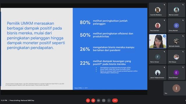 Google trains 2M SMBs: Press briefing with Jason Tedjasukmana and Dora Songco, Google Indonesia смотреть онлайн