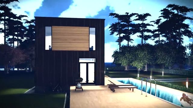 3D Brooklyn - Проект каркасного дома (технология заводского строительства) смотреть онлайн