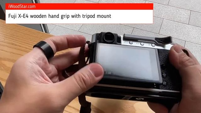Fuji X-E4 Wooden Hand Grip with Tripod Mount, Camera Hand Grip, Fujifilm XE4 Lightweight Handgrip смотреть онлайн