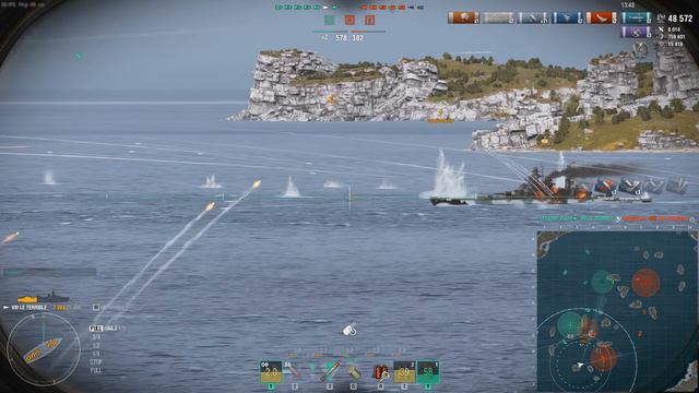 World Of Warships Le Terrible прем эсминец Франции 8 ур