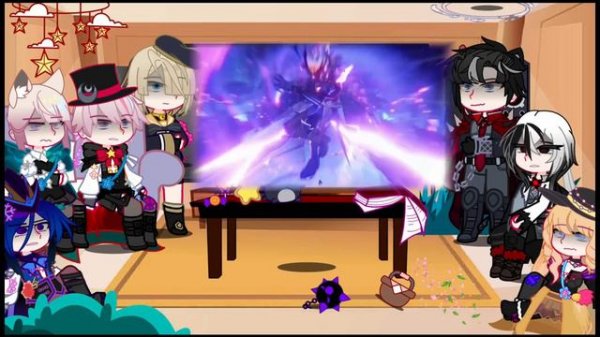 Fontaine React to 4.2 Skirk and Childe ||Genshin Impact || Gacha club || Made by Yuk!ra