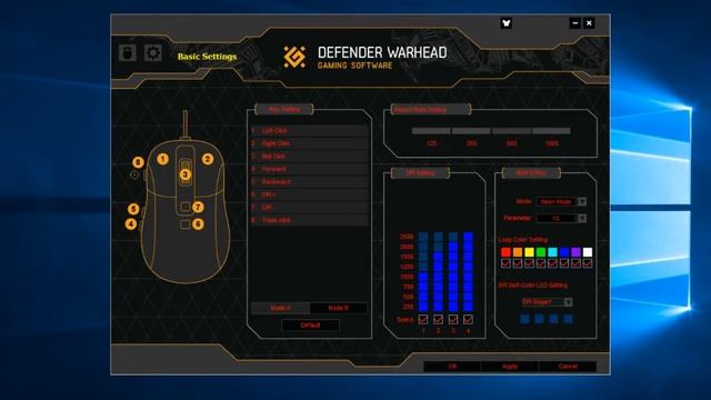 Обзор игровой мыши Defender Warhead GM 1760