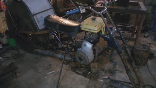 Простой снегоход каракат своими руками 7. Занимаюсь мелочёвкой. смотреть онлайн