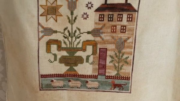 Plum street samplers Sampler Houses готовая работа, новый процесс от la-d-da