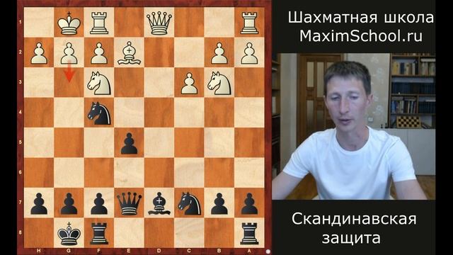 Скандинавская защита черными. Шахматные дебюты смотреть онлайн