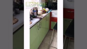 Покраска кухонных фасадов До/После