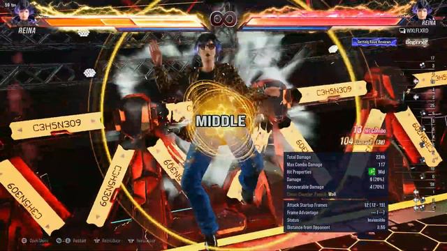 Tekken 8 Reina 138 Damage PEWGF combo смотреть онлайн