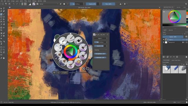 Fast and loose demonstration with Digital Atelier oil brushes for Krita смотреть онлайн
