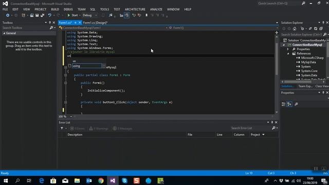 1- Connexion à la base de donnée mysql en C# - Mysql.data.dll смотреть онлайн