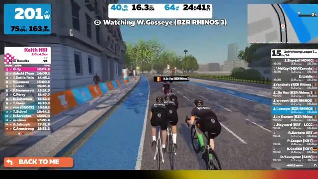 Zwift WTRL Season 3, Stage 4 - BZR Rhinos 3 (Cat C) - As spectator смотреть онлайн